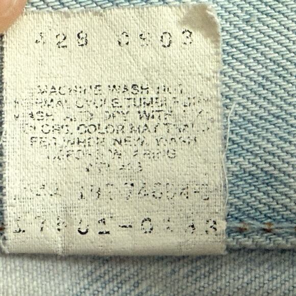 Levi’s VTG 80s Mom Button Fly Jeans Light Wash Tapered USA Women Size XS… - Picture 10 of 15